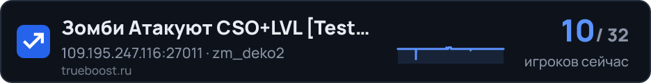 Зомби Атакуют CSO+LVL Test Server