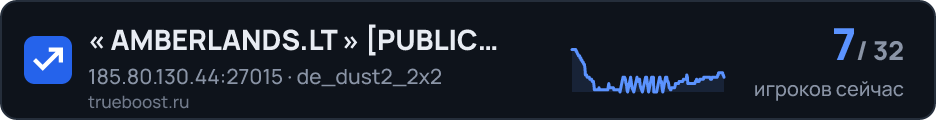 « AMBERLANDS.LT » PUBLIC SERVER 24/7