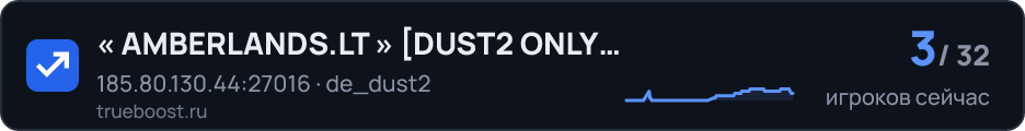 « AMBERLANDS.LT » DUST2 ONLY 24/7