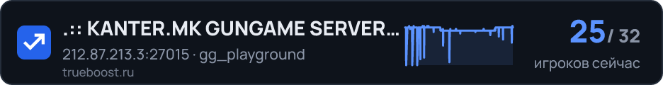 KANTER.MK GUNGAME SERVER 24/7 GG