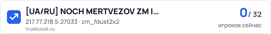UA/RU NOCH MERTVEZOV ZM | Zombie Plague…