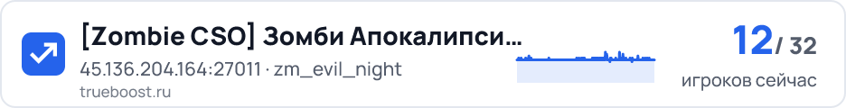 Zombie CSO Зомби Апокалипсис | Night VIP