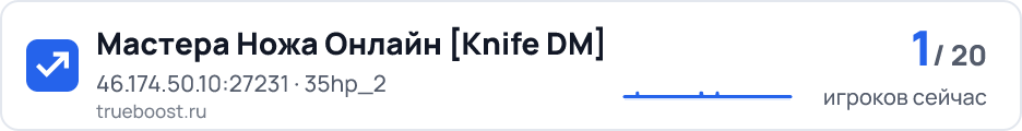 Мастера Ножа Онлайн Knife DM