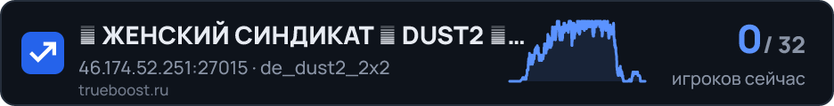 █ ЖЕНСКИЙ СИНДИКАТ █ DUST2 █