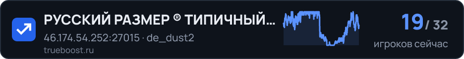РУССКИЙ РАЗМЕР ® ТИПИЧНЫЙ DUST2