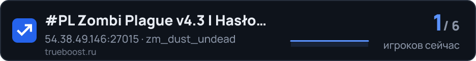 #PL Zombi Plague v4.3 | Hasło: 1234