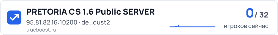 PRETORIA CS 1.6 Public SERVER